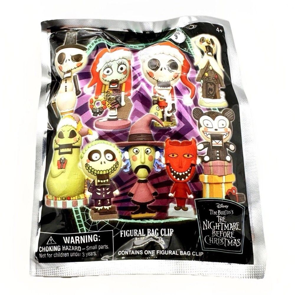 Disney Nightmare Before Christmas Blind Bag Series 9 Mystery Figural Bag Clip